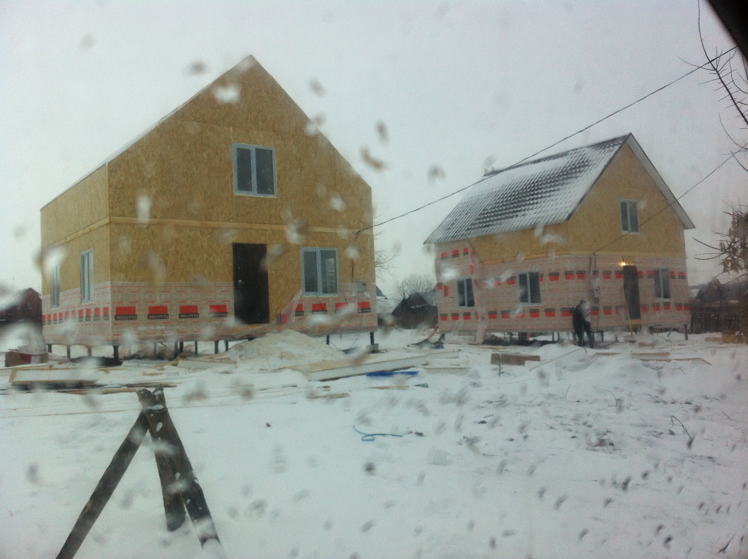 Строительство дома из сип панелей в ноябре